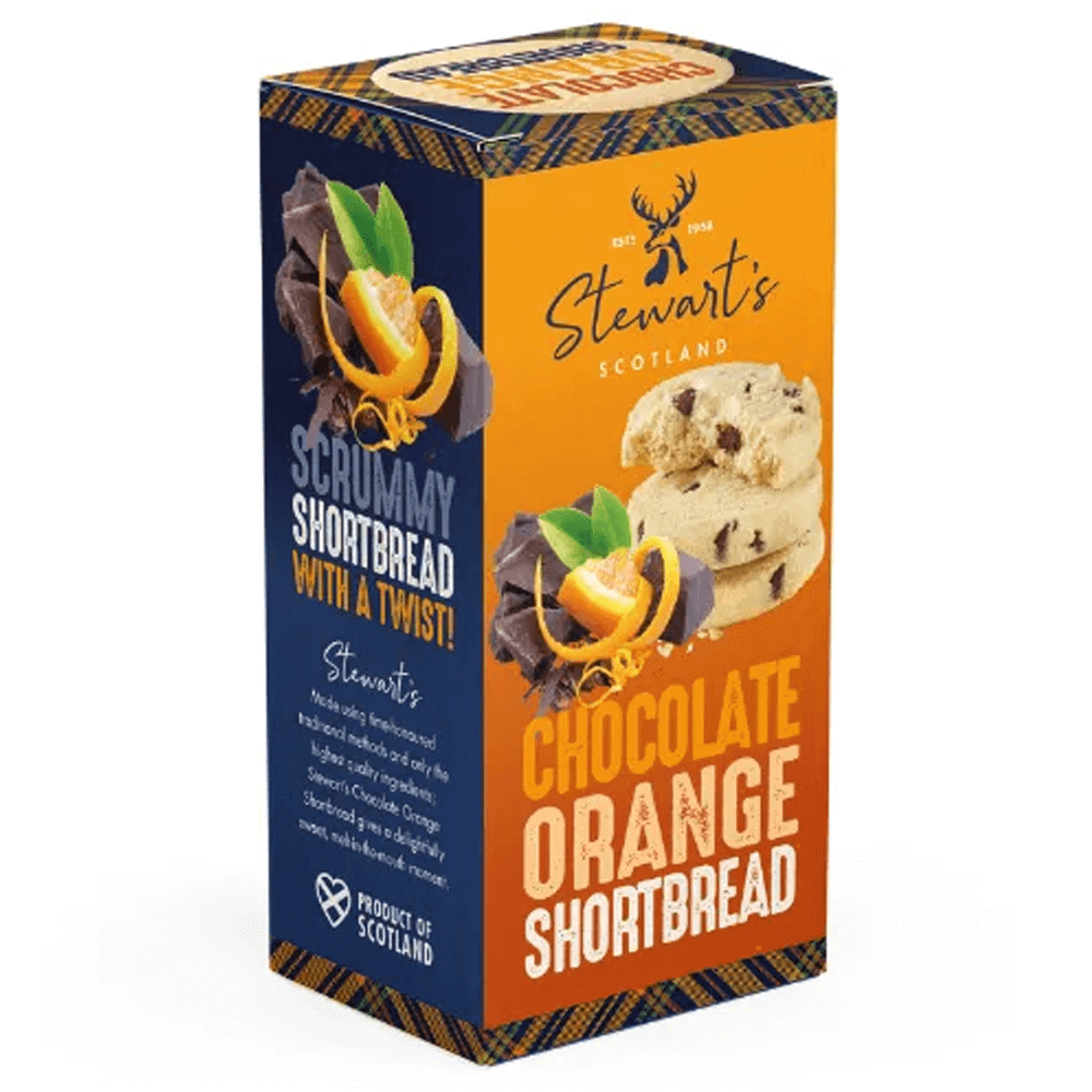 Stewarts Signature Chocolate Orange Shortbread 150g